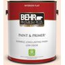 BEHR PREMIUM PLUS 1 gal. #RD-W14 Aria Ivory Flat Low Odor Interior Paint & Primer