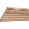 Ornamental Mouldings 1687A-8FTWHW 0.5 in. D x 4 in. W x 96 in. L Unfinished White Hardwood Egg and Dart Crown Moulding