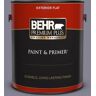 BEHR PREMIUM PLUS 1 gal. #BNC-19 Formal Affair Flat Exterior Paint & Primer