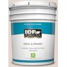 BEHR PREMIUM PLUS 5 gal. #770A-2 Kangaroo Tan Satin Enamel Low Odor Interior Paint & Primer