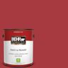 BEHR PREMIUM PLUS 1 gal. #BXC-03 Scarlet Flat Low Odor Interior Paint & Primer