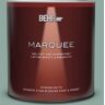 BEHR MARQUEE 1 qt. #S430-4 Green Meets Blue One-Coat Hide Matte Interior Paint & Primer