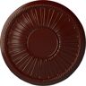 Ekena Millwork 19-7/8" x 1-1/4" Leandros Urethane Ceiling Medallion (Fits Canopies upto 6-3/8"), Brushed Mahogany