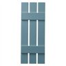 Ply Gem 12 in. x 43 in. Polypropylene 3-Board Open Board and Batten Shutters Pair in Coastal Blue