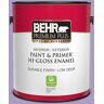 BEHR PREMIUM PLUS 1 gal. #M560-4 Evening Slipper Hi-Gloss Enamel Interior/Exterior Paint & Primer