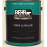 BEHR PREMIUM PLUS 1 gal. #N280-1 Scroll Semi-Gloss Enamel Exterior Paint & Primer