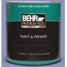 BEHR PREMIUM PLUS 1 qt. #BIC-20 Lively Lilac Semi-Gloss Enamel Exterior Paint & Primer