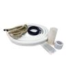 iCOOL 1/4 in. x 3/8 in. x 25 ft. Universal Ductless Mini Split Pipe Assembly with White PE Insulation and Communication Cable