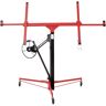 Tidoin 11 ft. Black and Red Drywall Lift Panel Lift Drywall Panel Hoist Jack Lifter