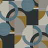 Graham & Brown NEXT Retro Shapes Geo Blues Removable Non-Woven Paste the Wall Wallpaper