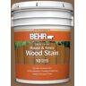 BEHR 5 gal. #SC-109 Wrangler Brown Solid Color House and Fence Exterior Wood Stain