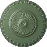 Ekena Millwork 23-1/2" x 3-1/4" Lyon Urethane Ceiling Medallion (Fits Canopies upto 3-5/8"), Hand-Painted Athenian Green