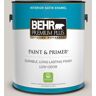 BEHR PREMIUM PLUS 1 gal. Designer Collection #DC-014 Gray View Satin Enamel Low Odor Interior Paint & Primer