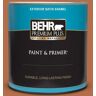 BEHR PREMIUM PLUS 1 qt. #M210-7 Thanksgiving Satin Enamel Exterior Paint & Primer