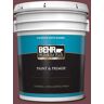 BEHR PREMIUM PLUS 5 gal. #PPF-50 Fired Brick Satin Enamel Exterior Paint & Primer