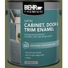 BEHR PREMIUM 1 gal. #AE-36 Shelter Green Satin Enamel Interior/Exterior Cabinet, Door & Trim Paint