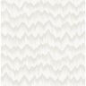 Scott Holmby White Bone Metallic Brushstroke Zigzag Non-Pasted Non-Woven Paper Wallpaper