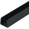 Outwater 1/2 in. D x 1/2 in. W x 36 in. L Black Styrene Plastic U-Channel Moulding Fits 1/2 in. Board, (4-Pack)