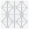 Merola Tile Osaka Matte White 11-3/4 in. x 11-3/4 in. Porcelain Mosaic Tile (9.8 sq. ft./Case)