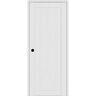 Belldinni Shaker 36 in. x 80 in. 1 Panel Right-Hand Bianco Noble Wood Composite DIY-Friendly Single Prehung Interior Door
