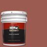 BEHR PREMIUM PLUS 5 gal. #ICC-106 Spicy Cayenne Flat Exterior Paint & Primer