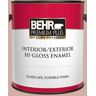 BEHR PREMIUM PLUS 1 gal. #190E-3 Velveteen Crush Hi-Gloss Enamel Interior/Exterior Paint