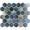 Merola Tile Hudson Due 2" Hex Atlantis 10-7/8 in. x 12-5/8 in. Porcelain Mosaic Tile (9.7 sq. ft./Case)