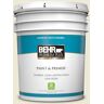 BEHR PREMIUM PLUS 5 gal. #780C-2 Baked Brie Satin Enamel Low Odor Interior Paint & Primer