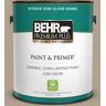 BEHR PREMIUM PLUS 1 gal. #PWL-85 Stepping Stones Semi-Gloss Enamel Low Odor Interior Paint & Primer