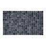 The Tile Doctor Glass Tile LOVE Forbidden Grey 12.5 in. X 21.5 in. Glossy Glass Chips Mosaic Tile for Walls, Floors, and Pools