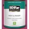 BEHR PREMIUM PLUS 1 gal. Home Decorators Collection #HDC-SM14-1 Fuschia Flair Semi-Gloss Enamel Low Odor Interior Paint & Primer