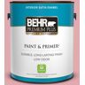 BEHR PREMIUM PLUS 1 gal. #130C-3 Raspberry Lemonade Satin Enamel Low Odor Interior Paint & Primer