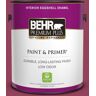 BEHR PREMIUM PLUS 1 gal. #110B-7 Raspberry Pudding Eggshell Enamel Low Odor Interior Paint & Primer