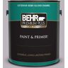 BEHR PREMIUM PLUS 1 gal. #N100-3 Future Vision Semi-Gloss Enamel Exterior Paint & Primer