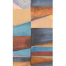 Walls Republic Multicolor Blue Gradient Block Geometric Print Non-Woven Non-Pasted Textured Wallpaper 57 sq. ft.