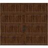 Clopay Gallery Steel Long Panel 8 ft x 7 ft Insulated 6.5 R-Value Wood Look Walnut Garage Door without Windows