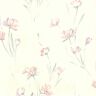 Vultaggio, Gloria Eggshell Floral Vinyl Pre-Pasted Wallpaper Roll (covers 56.4 sq. ft.)