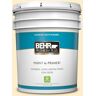 BEHR PREMIUM PLUS 5 gal. #360A-2 Morning Sunlight Satin Enamel Low Odor Interior Paint & Primer