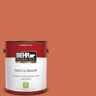 BEHR PREMIUM PLUS 1 gal. #M180-6 Tiki Torch Flat Low Odor Interior Paint & Primer