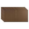 Fasade Border Fill 2 ft. x 4 ft. Glue Up Vinyl Ceiling Tile in Argent Bronze (40 sq. ft.)