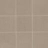 Bedrosians Sahara Square 4 in. x 4 in. Matte Taupe Porcelain Mosaic Tile (4.84 sq. ft./Case)
