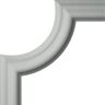 Ekena Millwork 8-1/8 in. x 3/4 in. x 8-1/4 in. Urethane Aberdeen Panel Moulding Corner (Matches Moulding PML01X00AB)