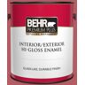 BEHR PREMIUM PLUS 1 gal. #BIC-33 Cinnamon Candle Hi-Gloss Enamel Interior/Exterior Paint