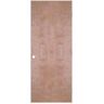 Masonite 24 in. x 80 in. Flush Hardwood Left-Handed Hollow-Core Smooth Birch Veneer Composite Single Prehung Interior Door