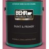 BEHR PREMIUM PLUS 1 gal. #MQ1-08 Smell the Roses Semi-Gloss Enamel Exterior Paint & Primer