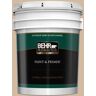 BEHR PREMIUM PLUS 5 gal. #S280-3 Practical Tan Semi-Gloss Enamel Exterior Paint & Primer