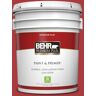 BEHR PREMIUM PLUS 5 gal. #S-G-160 California Poppy Flat Low Odor Interior Paint & Primer