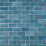 The Tile Doctor Glass Tile LOVE Enduring Love Teal Mix 22.5 in. X 13.25 in. Subway Glossy Glass Mosaic Tile for Walls, Floors, and Pools
