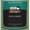 BEHR PREMIUM PLUS 1 qt. #M400-6A Mossed Opportunity Semi-Gloss Enamel Exterior Paint & Primer