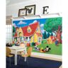RoomMates Mickey & Friends Chair Rail Prepasted Mural 6 ft. x 10.5 ft. Ultra-strippable Wall Applique US/MEXICO/